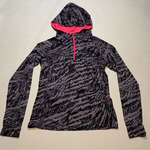 Live Love Dream Women's Large Lightweight 1/4 zip hoodie running hiking 121726